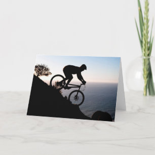 Mountain Bike Rider. Lions Head, Cape Town Card
