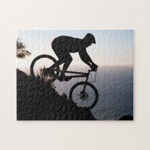 Mountain Bike Rider. Lions Head, Cape Town Jigsaw Puzzle