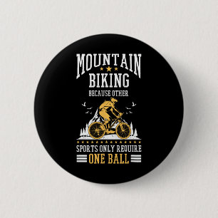 Mountain Bike Shirt Biking Bicycle Cycling Forest  6 Cm Round Badge