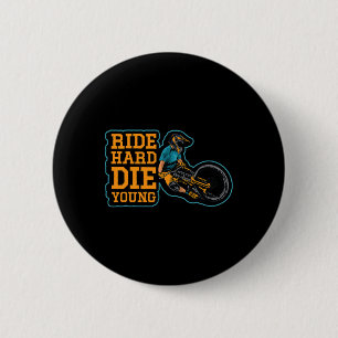 Mountain Bike Shirt Biking Bicycle Cycling Forest  6 Cm Round Badge