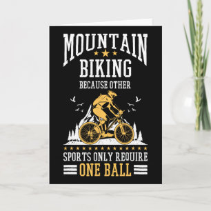 Mountain Bike Shirt Biking Bicycle Cycling Forest Card
