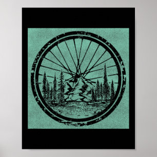 Mountain Bike Shirt - Mtb Cycling Bicycle Biking G Poster