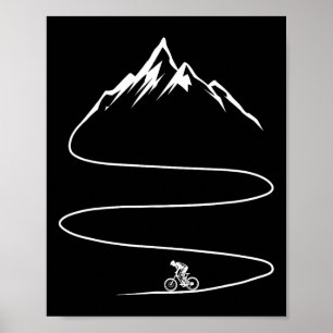 Mountain Bike Shirt Single Track Downhill Biking B Poster