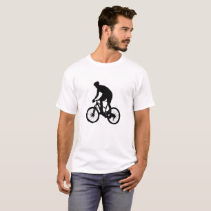 Mountain bike silhouette - Choose background colou T-Shirt