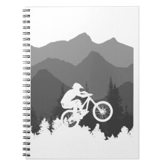 Mountain bike silhouette for the MTB fanatic Notebook