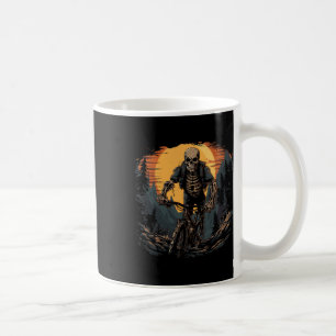 Mountain Bike Skeleton Halloween Coffee Mug