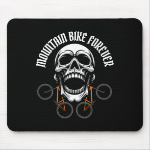 Mountain Bike Skull Biker - Biking Mtb Mouse Pad