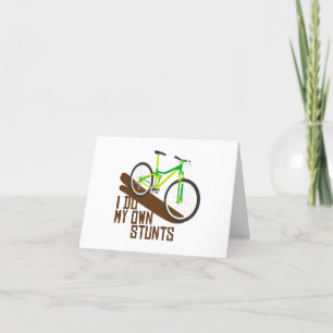 Mountain Bike Stunts Thank You Card