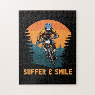 Mountain Bike Suffer And Smile Jigsaw Puzzle