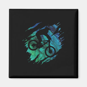 Mountain Bike Tee Shirt Downhill Mtb Biking Gift Magnet
