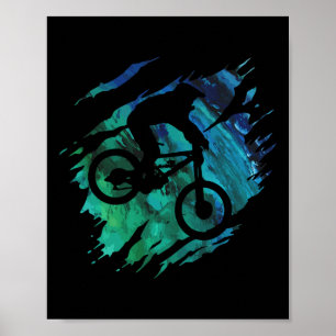 Mountain Bike Tee Shirt Downhill Mtb Biking Gift  Poster
