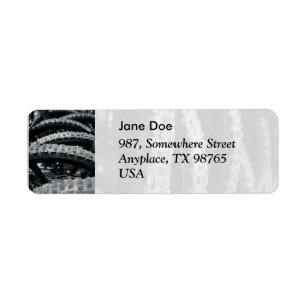 Mountain bike tires return address label