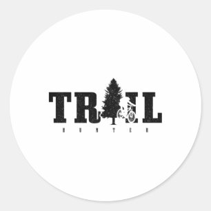 Mountain Bike Trail Hunter Mtb Cycling Mountain Bi Classic Round Sticker