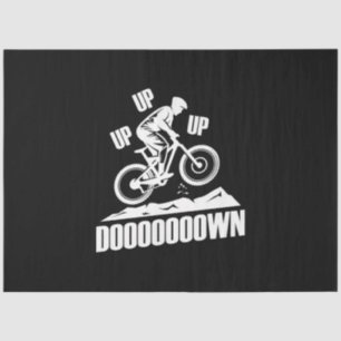 Mountain Bike Up Down Up Tissue Paper