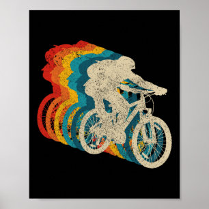 Mountain Bike Vintage Mtb Downhill Bicycle Gift Poster