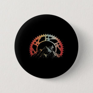 Mountain Bike Vintage Mtb Downhill Biking Cycling  6 Cm Round Badge
