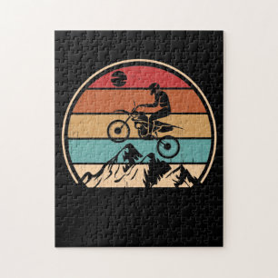 Mountain Bike Vintage MTB Downhill Biking Cycling Jigsaw Puzzle