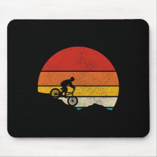 Mountain Bike Vintage Retro Downhill Biking Mtb Bi Mouse Pad