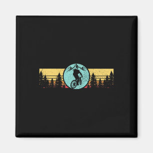 Mountain Bike Vintage Retro Mtb Biking Cycling Nat Magnet