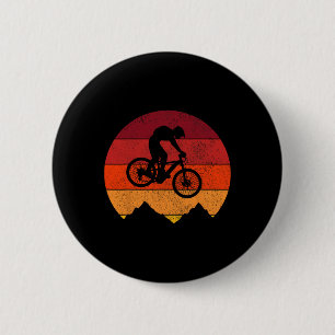 Mountain Bike Vintage Retro Mtb Downhill Biking Bi 6 Cm Round Badge
