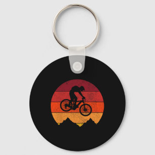 Mountain Bike Vintage Retro Mtb Downhill Biking Bi Key Ring
