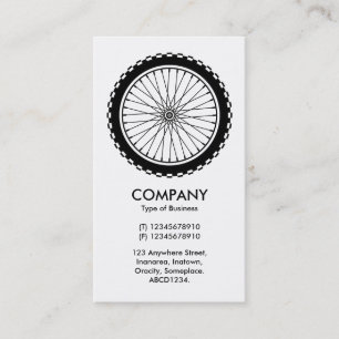 Mountain Bike Wheel Business Card