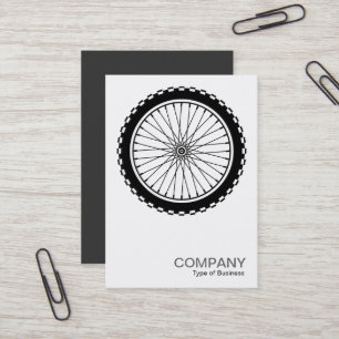 Mountain Bike Wheel Symbol Business Card