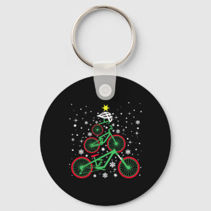 Mountain Bike Xmas Lights Mountain Biking Christma Key Ring