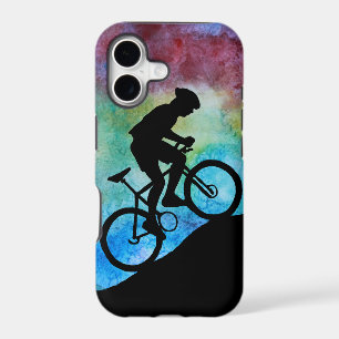 Mountain Biker Against Sunset