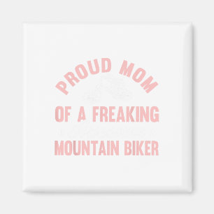 Mountain Biker Bike Mtb Biking Bicycle Cycling Mom Magnet