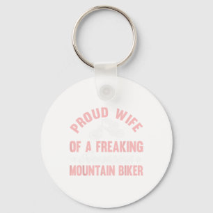 Mountain Biker Bike Mtb Biking Bicycle Cycling Wif Key Ring