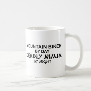 Mountain Biker Deadly Ninja by Night Coffee Mug