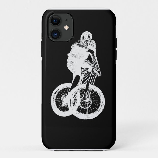 Mountain Biker MTB BMX CYCLIST Case-Mate iPhone Case (Back)