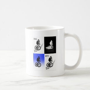 Mountain Biker MTB BMX CYCLIST Stickers Coffee Mug