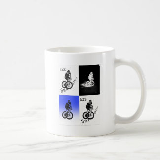Mountain Biker MTB BMX CYCLIST Stickers Coffee Mug