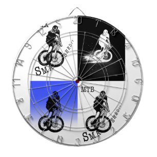 Mountain Biker MTB BMX CYCLIST Stickers Dartboard