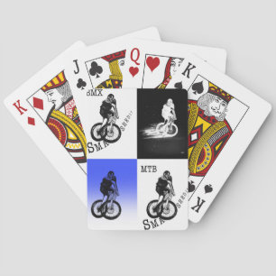 Mountain Biker MTB BMX CYCLIST Stickers Playing Cards