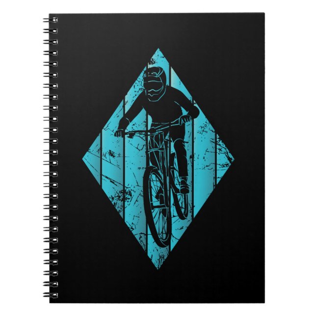 Mountain Biker Vintage Notebook (Front)