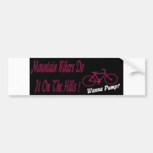 Mountain Bikers Bumper Sticker