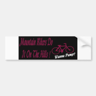 Mountain Bikers Bumper Sticker