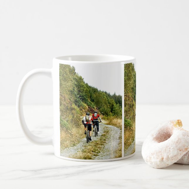 MOUNTAIN BIKERS COFFEE MUG (With Donut)