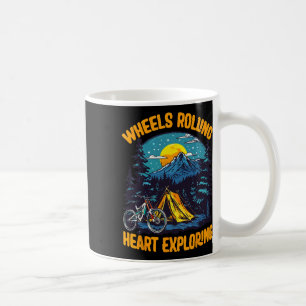Mountain Biking Adventure Camping Wheels Rolling E Coffee Mug