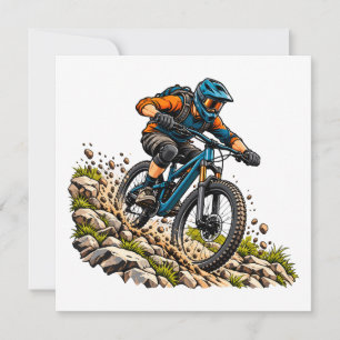 Mountain biking adventure for MTB riders Invitation