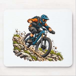 Mountain biking adventure for MTB riders Mouse Pad