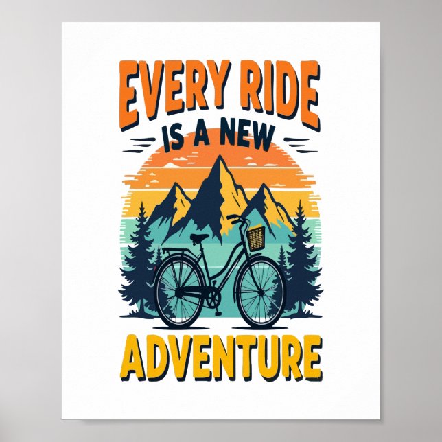 Mountain Biking Adventure Poster (Front)