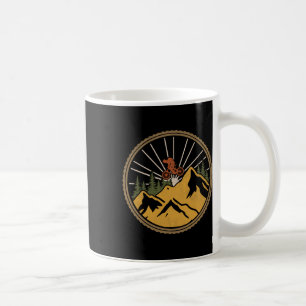 Mountain Biking Adventure Trail Mtb Cyclist Retro  Coffee Mug