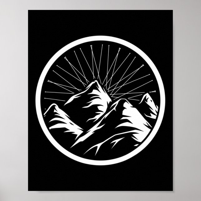 Mountain Biking Bicycle  Poster (Front)