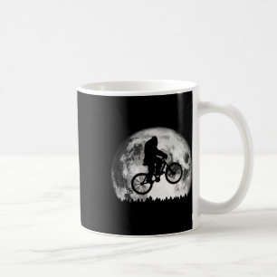 Mountain Biking Bigfoot Full Moon Trees And Bike R Coffee Mug