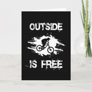 Mountain Biking Bike MTB Cycling Bicycle Gift Idea Card