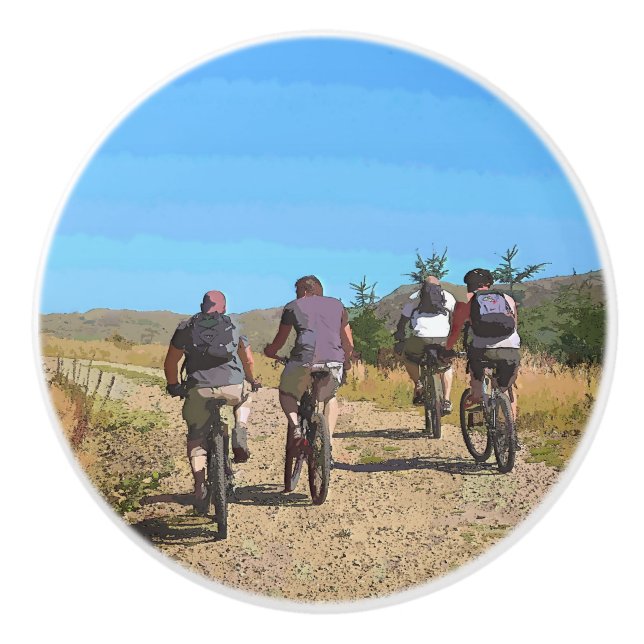 MOUNTAIN BIKING CERAMIC KNOB (Front)